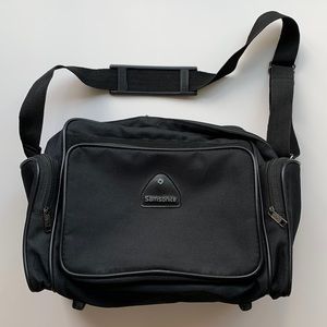 Samsonite small black carry-on duffel bag OS